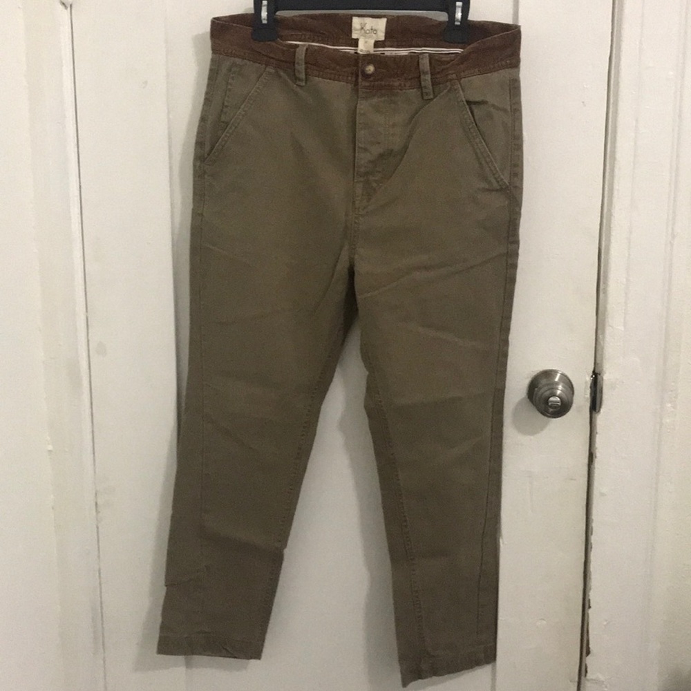 Urban Outfitters khaki tapered leg camping pant